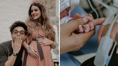 Aparshakti Khurana and his wife Aakriti Ahuja became parents to baby Arzoie on August 27.