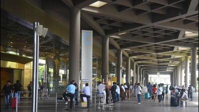 Mumbai, India - July 06, 2021: T2 Terminal Arrival at Mumbai International Airport at Andheri, in Mumbai, India on Saturday, July 06, 2021.(Photo by Vijay Bate/HT Photo) (HT PHOTO) Mumbai, India - July 06, 2021: T2 Terminal Arrival at Mumbai International Airport at Andheri, in Mumbai, India on Saturday, July 06, 2021.(Photo by Vijay Bate/HT Photo) (HT PHOTO)