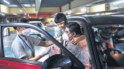 The nurse at Chenganur government hospital, K Pushpalata, said the vaccination was not done for any record and that it was a collective work. (AP) The nurse at Chenganur government hospital, K Pushpalata, said the vaccination was not done for any record and that it was a collective work. (AP)