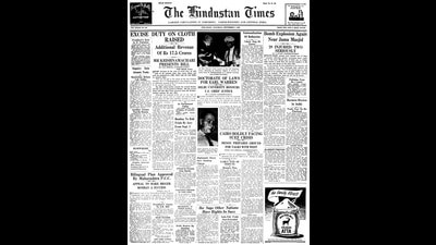 A screengrab of the Hindustan Times on September 1, 1956 A screengrab of the Hindustan Times on September 1, 1956