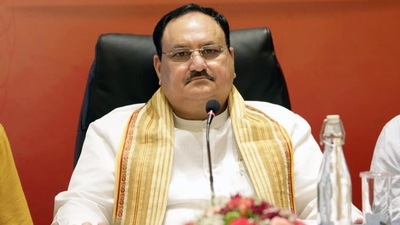 File photo of BJP chief Jagat Prakash Nadda. (HT Photo)