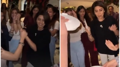 Neetu Kapoor dined at a Greek restaurant on Monday night. Neetu Kapoor dined at a Greek restaurant on Monday night.