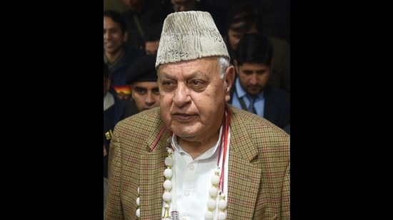 National Conference president Farooq Abdullah. (HT File)