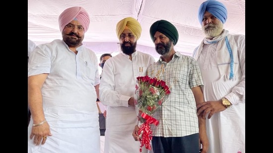 Rajya Sabha MP Partap Singh Bajwa during a function in Batala on Tuesday.