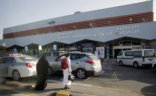 A bomb-laden drone on Tuesday, Aug. 31, 2021 targeted Abha airport, wounding some eight people and damaging a civilian plane, Saudi state television reported, the latest assault on the kingdom amid its grinding war in neighboring Yemen. There was no immediate claim of responsibility for the attack, the second such strike on Abha airport in the last 24 hours. (AP File Photo)