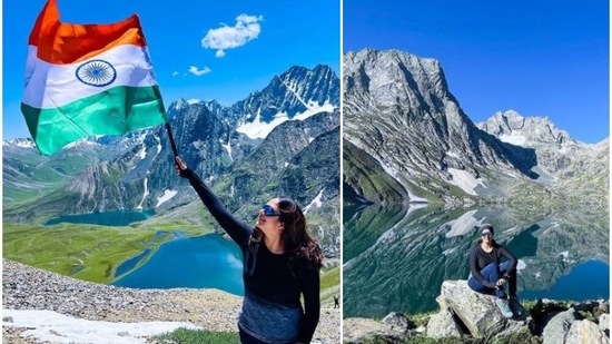 Jyotika's first post on Instagram were a bunch of pictures from her trip to the Himalayas.