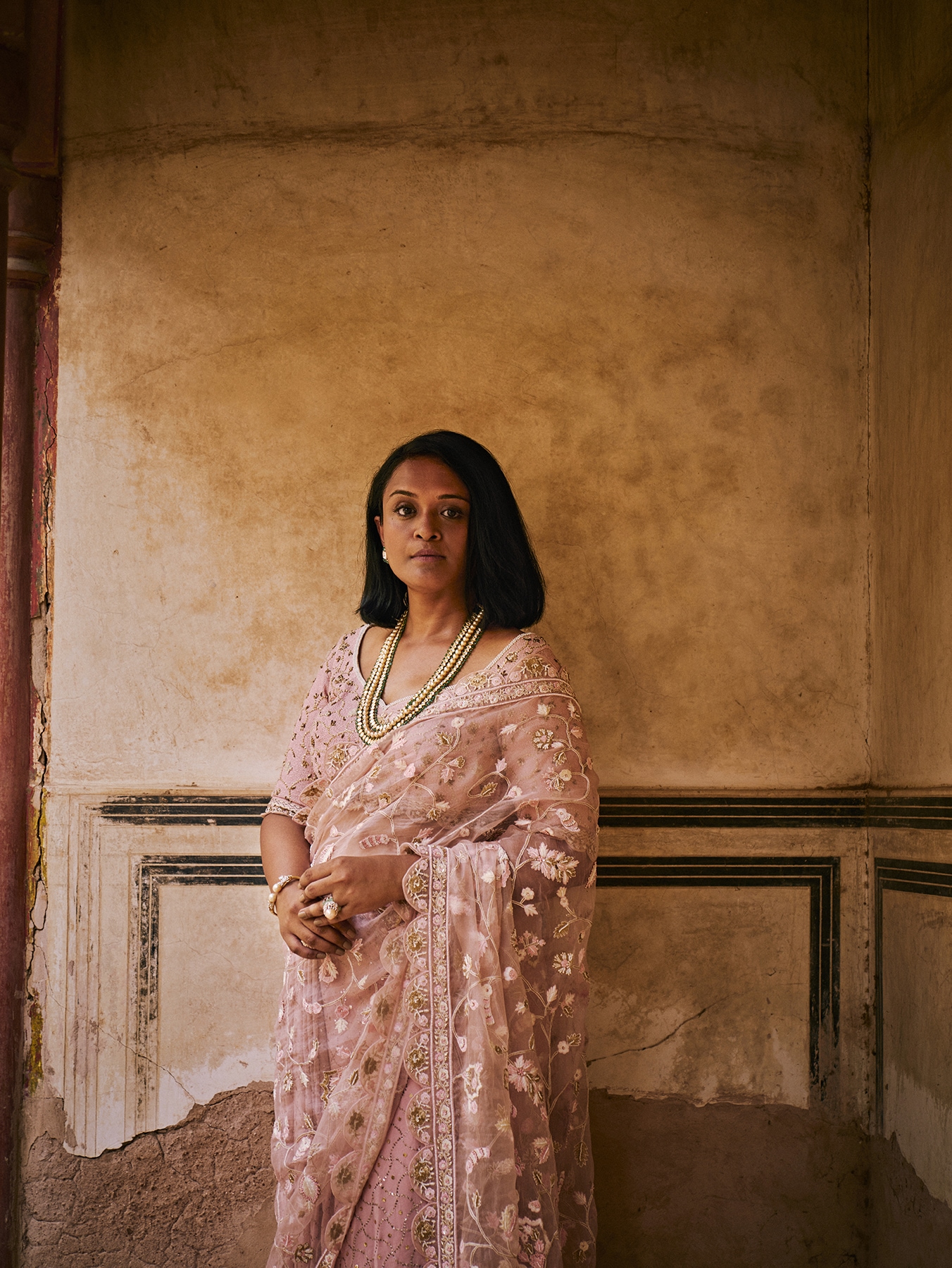 Hand embroidery weaved in fabrics such as silk organza, georgette, crêpe and tissue along with Banarasi cutwork and Chanderi silk textiles, makes each piece a magnificent. Hand embroidery weaved in fabrics such as silk organza, georgette, crêpe and tissue along with Banarasi cutwork and Chanderi silk textiles, makes each piece a magnificent.