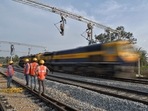 The Indian Railways' plan of achieving the target of becoming net-zero carbon emitter by 2030 would put India on a fast lane to become carbon-neutral by 2050. (AFP/file photo) The Indian Railways' plan of achieving the target of becoming net-zero carbon emitter by 2030 would put India on a fast lane to become carbon-neutral by 2050. (AFP/file photo)