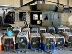 The photo of dogs left in cages at the Kabul airport surfaced on social media. 