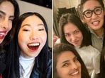Priyanka Chopra with Awkwafina, Sandra Oh, and Michelle Yeoh.