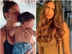 Suhana Khan (R) and Kareena Kapoor with her son, Jeh (L). Suhana Khan (R) and Kareena Kapoor with her son, Jeh (L).
