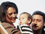 Baby Tiger Shroff with his parents, Ayesha and Jackie Shroff. Baby Tiger Shroff with his parents, Ayesha and Jackie Shroff.