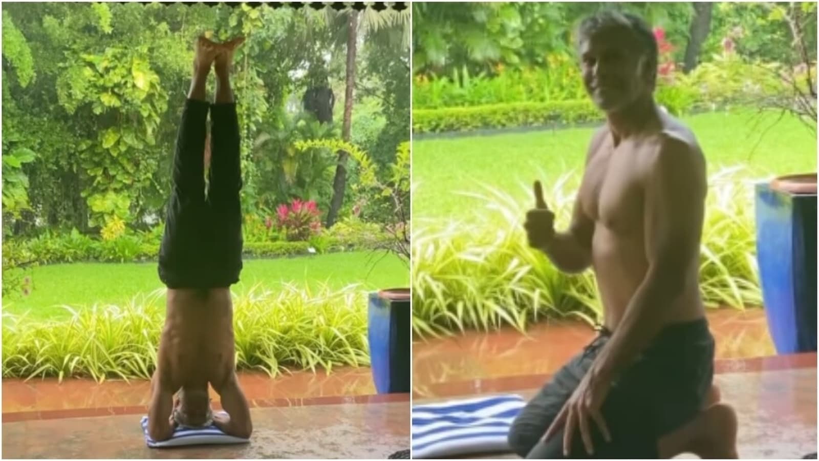 Milind Soman nails a headstand to stretch his mind, body and spirit in new workout video