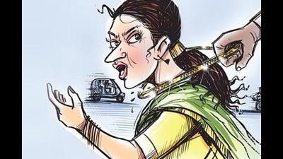 The accused was around 40 years old, was wearing jeans and had her hair tied with a claw clip, the victim told the police. (HT) The accused was around 40 years old, was wearing jeans and had her hair tied with a claw clip, the victim told the police. (HT)