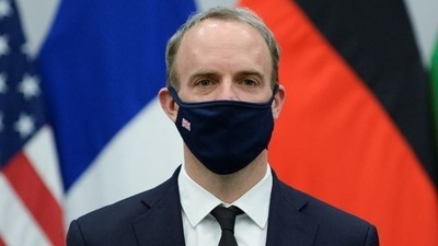 Raab is expected to visit Pakistan for talks on establishing routes out of Afghanistan through third countries, according to the Associated Press. (Reuters file photo)