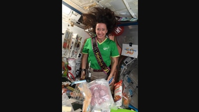 The image shows astronaut Megan McArthur. (Twitter/@Astro_Megan)