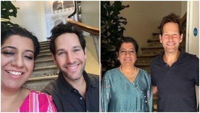 Paul Rudd along with Darjeeling Express founder Asma Khan, Paul Rudd along with Darjeeling Express founder Asma Khan,