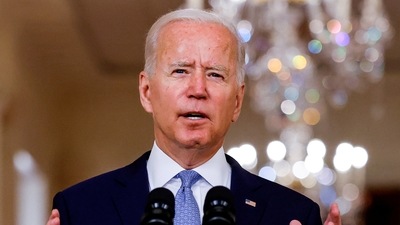 US president delivers remarks on Afghanistan during a speech at White House in Washington. (File Photo / REUTERS)