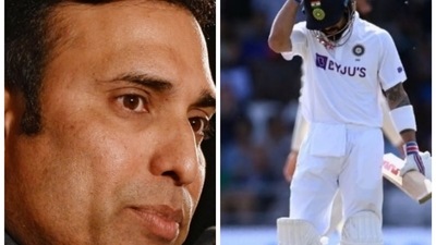 'Virat Kohli is repeating his mistake': VVS Laxman points out Indian captain's flaw, says important to work on it before 4th Test (Agencies/HT Collage) 'Virat Kohli is repeating his mistake': VVS Laxman points out Indian captain's flaw, says important to work on it before 4th Test (Agencies/HT Collage)