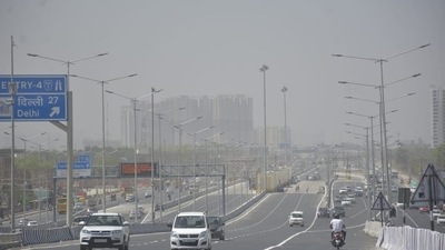 The 59.77km 14-lane Delhi Meerut Expressway has three phases (Sakib Ali/HT Photo) The 59.77km 14-lane Delhi Meerut Expressway has three phases (Sakib Ali/HT Photo)