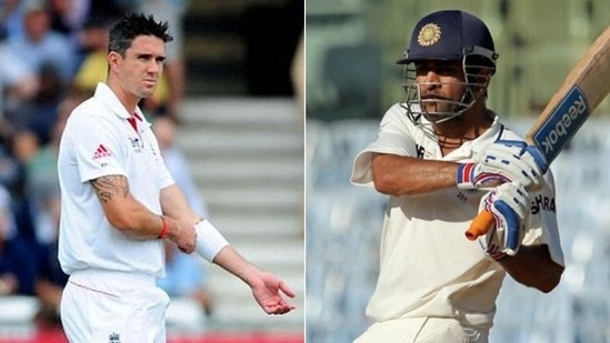 Kevin Pietersen (L) and MS Dhoni (R) (HT Collage)