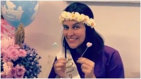 Neha Dhupia shared some pictures on Instagram and captioned the post, "The sweetest surprise …. The warmest and most wonderful afternoon … honest confession I have never ever been surprised … never!!!! This one was worth the wait … baby mama loved it …. Uff!"(Instagram/@nehadhupia)