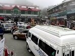 Last month, there was a huge rush of tourists in Mussorie after the Uttarakhand government relaxed Covid-19 curbs in the state.(ANI File Photo)