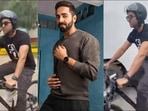 Ayushmann Khurrana cycles wearing a helmet for this reason, here’s why you should too opt for this cardio exercise(Instagram/ayushmannk) Ayushmann Khurrana cycles wearing a helmet for this reason, here’s why you should too opt for this cardio exercise(Instagram/ayushmannk)