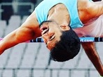 The image shows para high jumper Varun Singh Bhati.(Life Beyond Numbers) The image shows para high jumper Varun Singh Bhati.(Life Beyond Numbers)