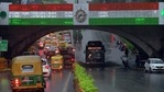 An early morning view of the Minto Bridge during rainfall, in Delhi.(ANI) An early morning view of the Minto Bridge during rainfall, in Delhi.(ANI)