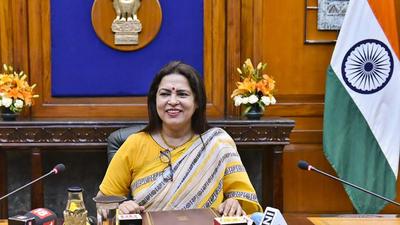 Minister of state for external affairs Meenakashi Lekhi’s visit to Colombia will provide an opportunity to review progress in bilateral relations and expand an important partnership, the external affairs ministry said on Thursday. (PTI PHOTO.) Minister of state for external affairs Meenakashi Lekhi’s visit to Colombia will provide an opportunity to review progress in bilateral relations and expand an important partnership, the external affairs ministry said on Thursday. (PTI PHOTO.)