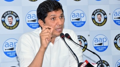 “But because of pressure from AAP, the proposal has now been put on hold... This land is colloquially known as the Dangal Maidan...,” Saurabh Bhardwaj said. (ANI)