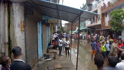The shop’s owner, Sushil Kumar, a resident of Dadri in Gautam Budh Nagar is at large, and though the police have not received a complaint from any of the families, they are still on the hunt for him. (Photo by Sakib Ali /Hindustan Times)