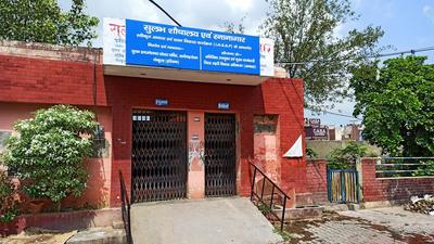 The non-functional toilet in Ambala City’s Amba Market. (HT Photo) The non-functional toilet in Ambala City’s Amba Market. (HT Photo)