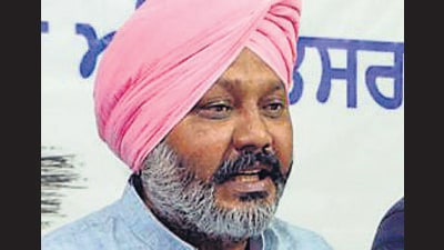 Leader of opposition in the Punjab assembly Harpal Singh Cheema of the Aam Aadmi Party. (HT photo)