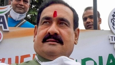 Madhya Pradesh home minister Narottam Mishra (File Photo/PTI) Madhya Pradesh home minister Narottam Mishra (File Photo/PTI)