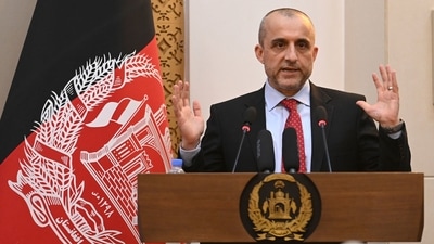 Self-proclaimed acting president of Afghanistan Amrullah Saleh. (AFP) Self-proclaimed acting president of Afghanistan Amrullah Saleh. (AFP)