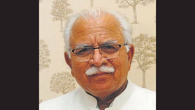 Haryana chief minister Manohar Lal Khattar. (HT File)