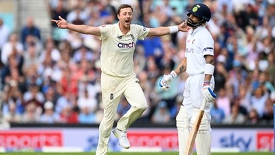 Ollie Robinson continued his terrific form in the series and finished with 3/38. (Getty) Ollie Robinson continued his terrific form in the series and finished with 3/38. (Getty)