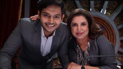 Sidharth Sagar poses with Farah Khan. Sidharth Sagar poses with Farah Khan.