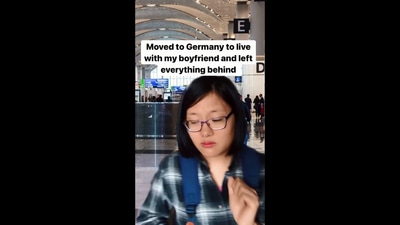The image is taken from the video and shows the content creator. (Instagram/@uyenthininh)