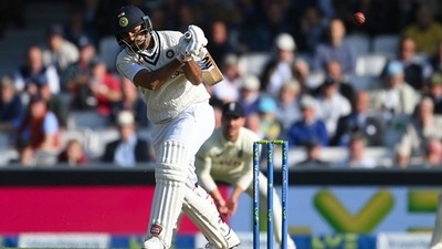 Shardul Thakur whips one on the leg side for four. (Getty) Shardul Thakur whips one on the leg side for four. (Getty)