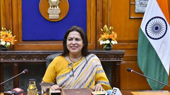 Minister of state for external affairs Meenakashi Lekhi’s visit to Colombia will provide an opportunity to review progress in bilateral relations and expand an important partnership, the external affairs ministry said on Thursday. (PTI PHOTO.)