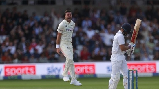 England's James Anderson celebrates taking the wicket of India's Virat Kohli Action Images via Reuters/Lee Smith(Action Images via Reuters)