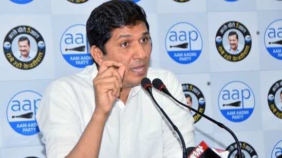 “But because of pressure from AAP, the proposal has now been put on hold... This land is colloquially known as the Dangal Maidan...,” Saurabh Bhardwaj said.(ANI)