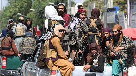 Taliban fighters patrol a street in Kabul on Thursday. The Indian side had opened channels of communication with specific Taliban f leaders, including Mullah Abdul Ghani Baradar, last year. But, Tuesday’s meeting in Doha was the first time New Delhi has officially acknowledged an interaction with the Taliban. (AFP PHOTO.) Taliban fighters patrol a street in Kabul on Thursday. The Indian side had opened channels of communication with specific Taliban f leaders, including Mullah Abdul Ghani Baradar, last year. But, Tuesday’s meeting in Doha was the first time New Delhi has officially acknowledged an interaction with the Taliban. (AFP PHOTO.)