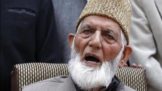 Syed Ali Shah Geelani. (HT archive) Syed Ali Shah Geelani. (HT archive)