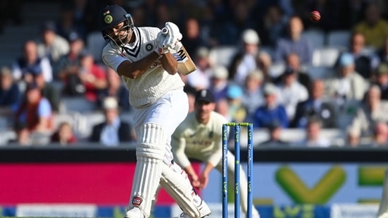 Shardul Thakur whips one on the leg side for four. (Getty)