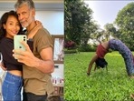 Milind Soman on Ankita Konwar’s workout picture: ‘A chakrasan a day keeps disease at bay’