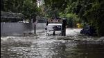 Waterlogging after heavy rains near Saket Metro Station, on September 1, 2021. (Sanjeev Verma/HT) Waterlogging after heavy rains near Saket Metro Station, on September 1, 2021. (Sanjeev Verma/HT)